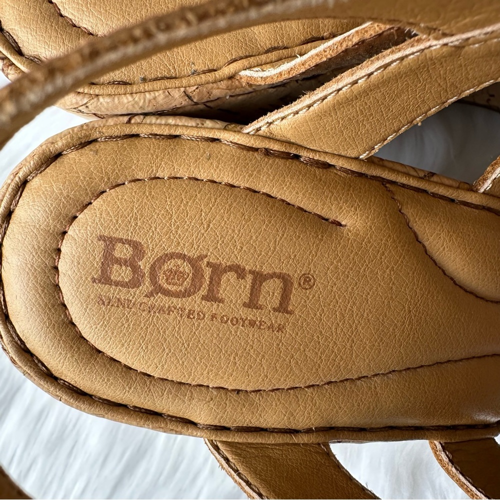 Born Leather Bernese Cage
Wedge Heel Sandals Size 8M 🌸 - Picture 10 of 12